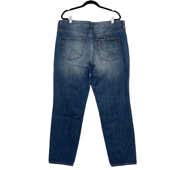 J. Crew Factory Jeans Cropped (Inseam 28”) Distressed Blue Size 32 - Picture 3 of 8